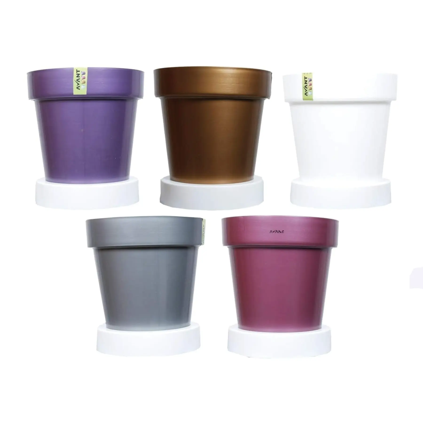 Avant Smart Self-Watering Pot 5 Litre (Multi-colour 5 Nos) Avant